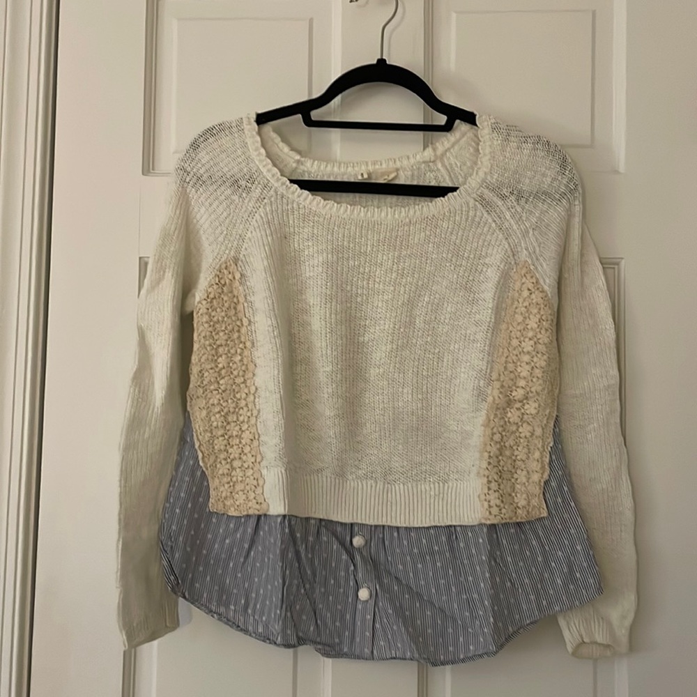 Layered Anthropologie sweater all in one!